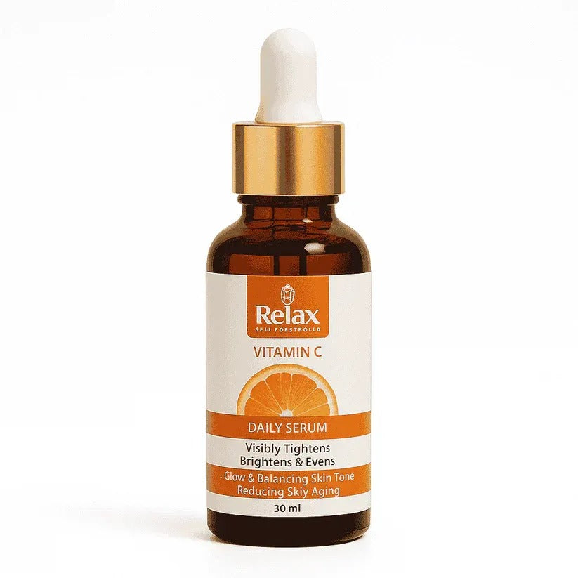 Relax UK Vitamin C Face Serum 30ml glow & balancing Skin Tone, Reducing Skin Aging